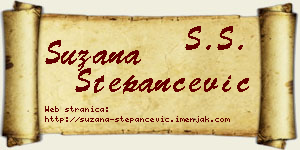 Suzana Stepančević vizit kartica